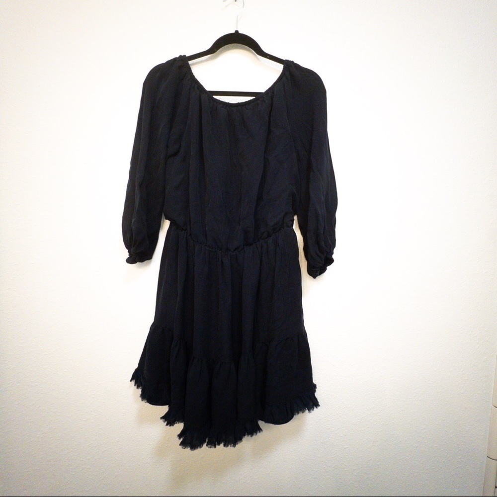 Kobi Halperin Off shoulder Navy dress Medium